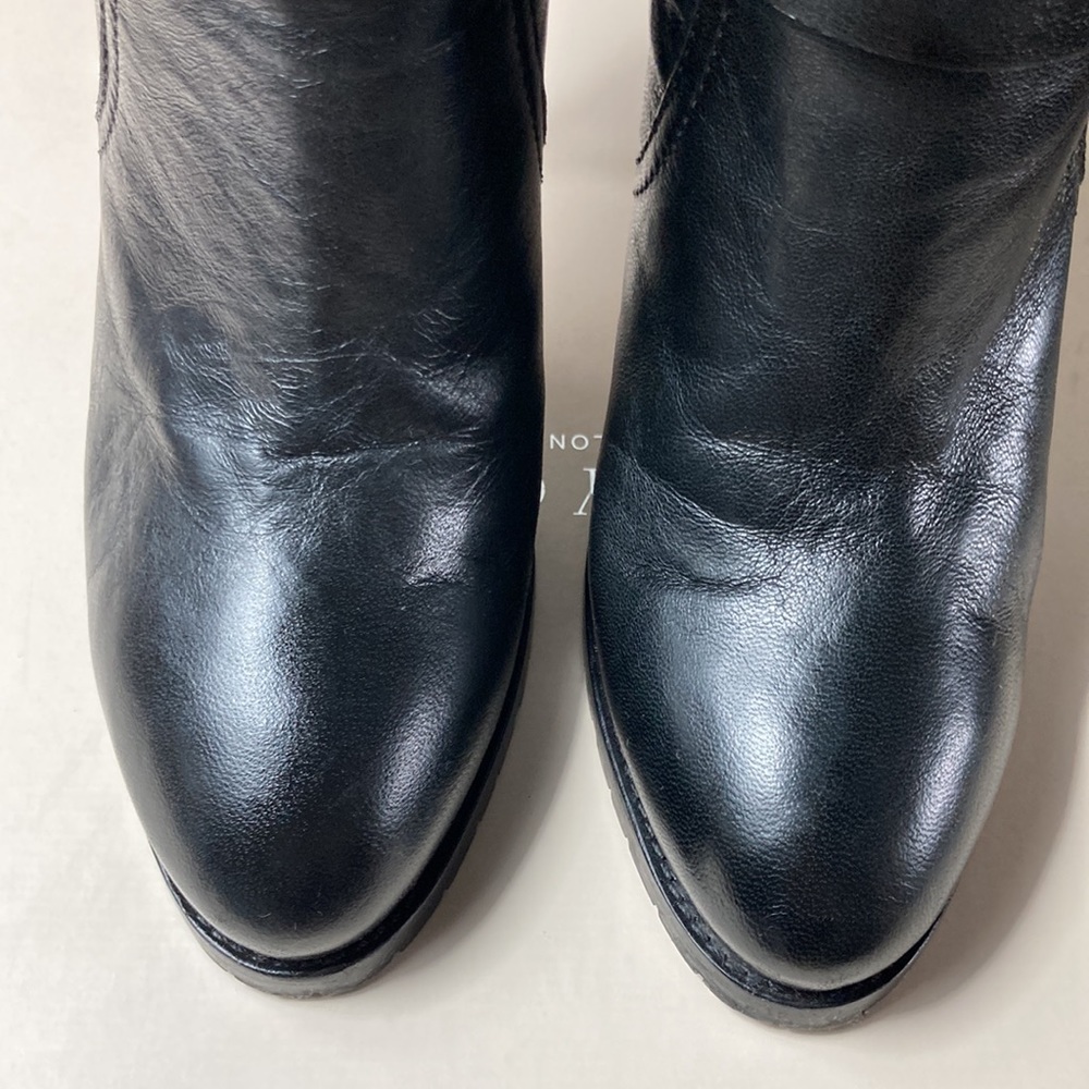 Jimmy Choo biker leather unlined heeled boots - Picture 13 of 15